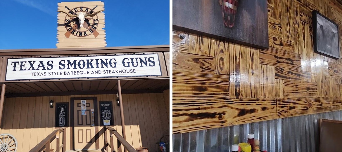 Texas Smoking guns Menu