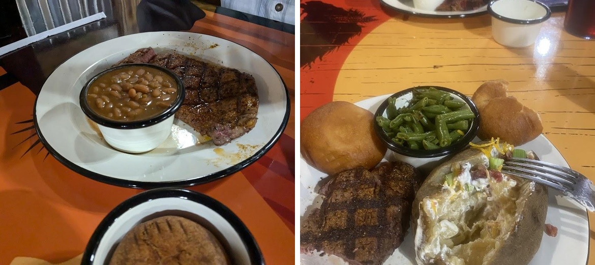 Texas Smoking guns Menu