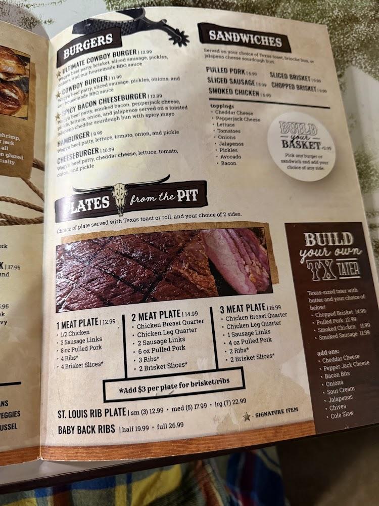 Texas Smoking guns Menu image 2